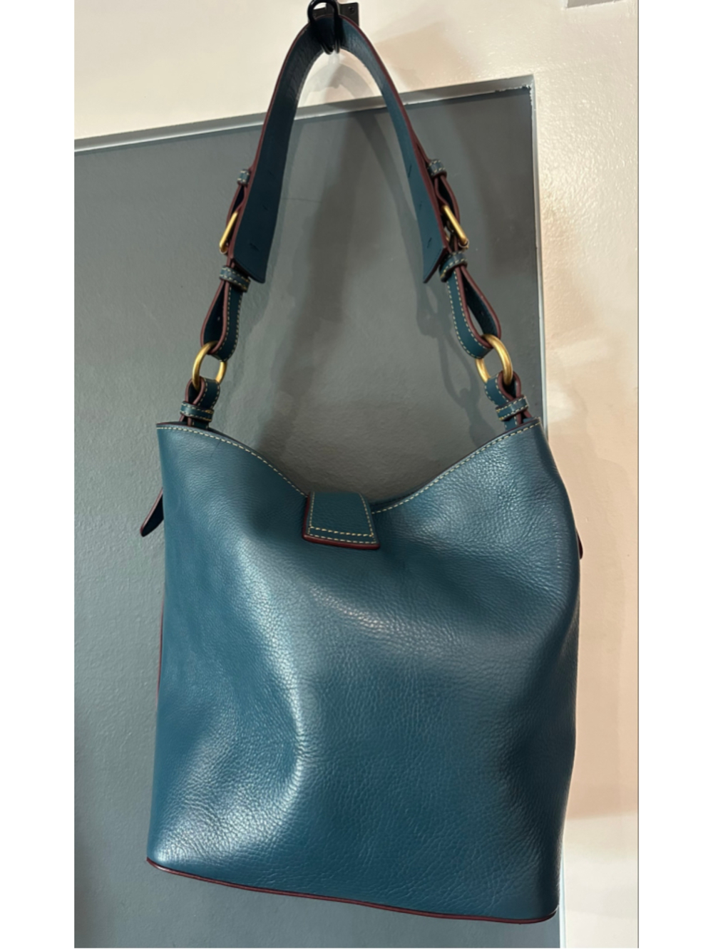 Women's Dooney & Bourke Hobo Bag One Size Blue Gold - Picture 5 of 10